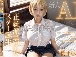 AIFOCS-002 [New AI] Birth Of An Orthodox Beautiful Girl Star, Blonde Hcup Rinka Sakurai